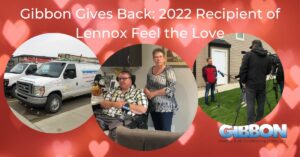 Gibbon Gives Back: 2022 Recipient of Lennox Feels the Love, Pictures of couple who won the a/c unit