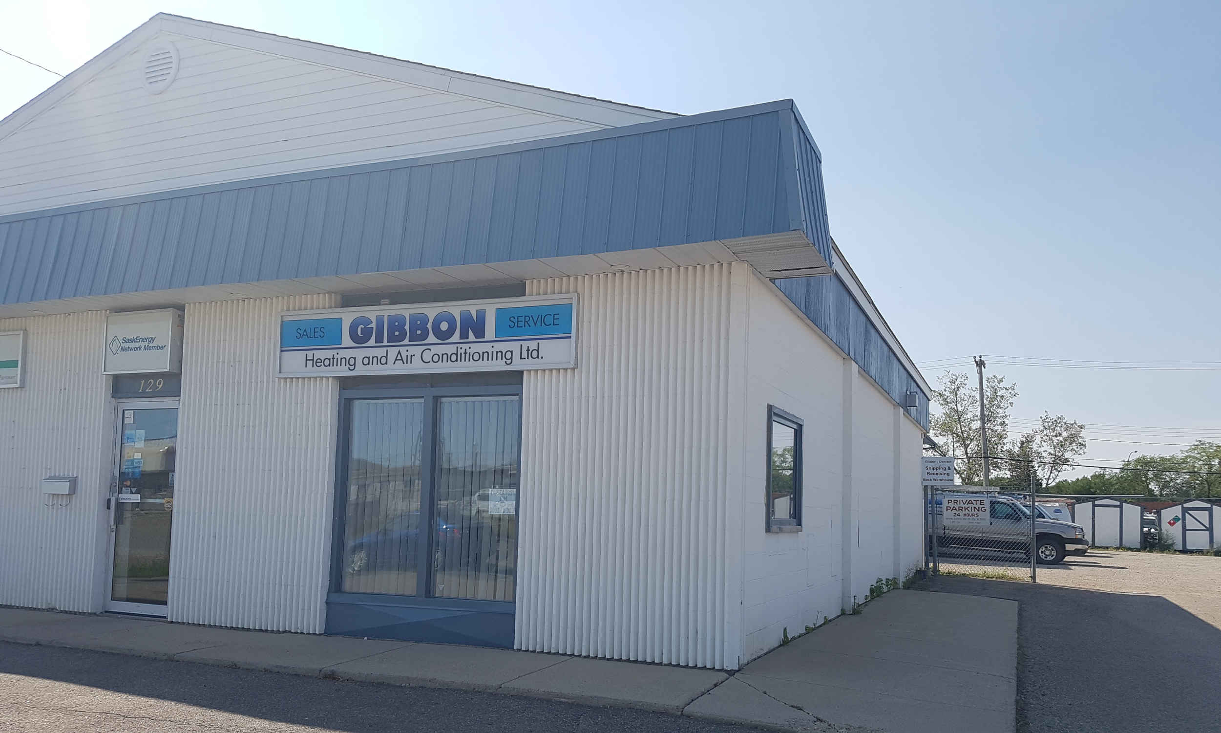 Gibbon Heating & Air Conditioning office in Saskatoon